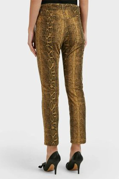 Shop Isabel Marant Étoile Aliff Snake-print Jeans In Animal