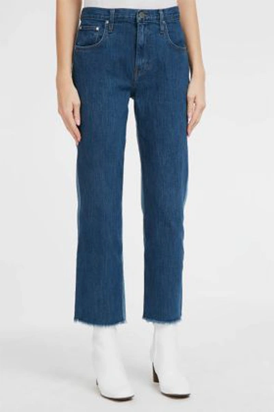 Shop Elizabeth And James Holden Wide-leg Jeans In Blue