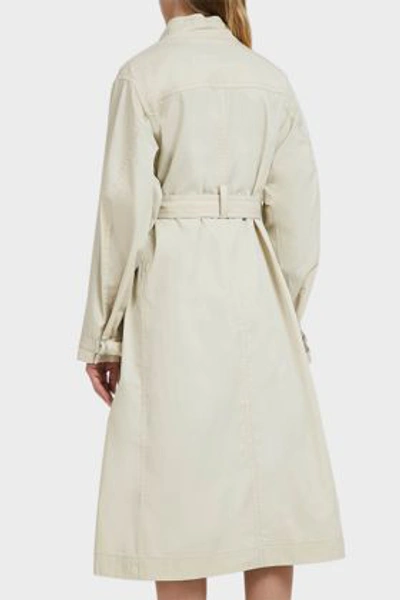 Shop Isabel Marant Jaci Trench Coat In Ivory