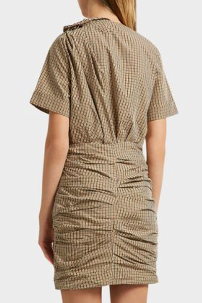 Shop Isabel Marant Étoile Oria Checked Cotton Mini Dress