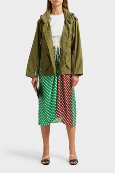 Shop 3.1 Phillip Lim / フィリップ リム Hooded Cotton Jacket In Green