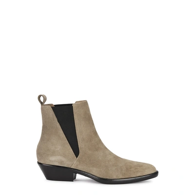 Shop Isabel Marant Drenky 50 Taupe Suede Ankle Boots