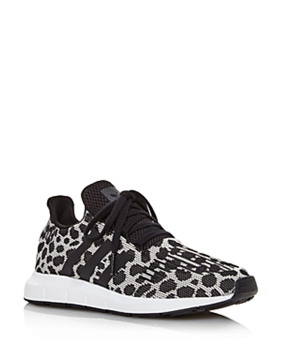 Adidas Originals Swift Run Cheetah-print Trainer Sneakers In Raw  White/black/carbon | ModeSens