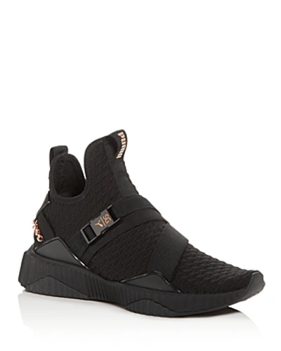 Puma Women's X Sg Defy Knit Mid-top Sneakers In Black | ModeSens