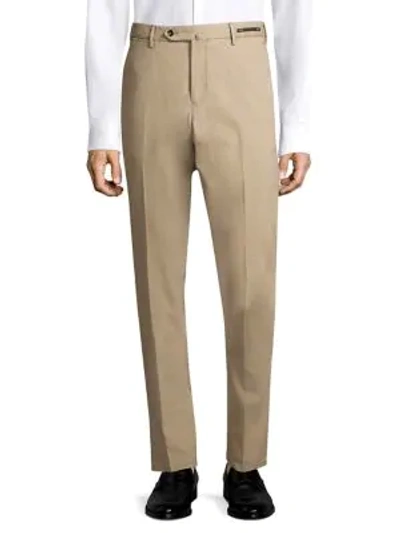 Shop Pt01 Super-stretch Kinetic Trousers In Tan