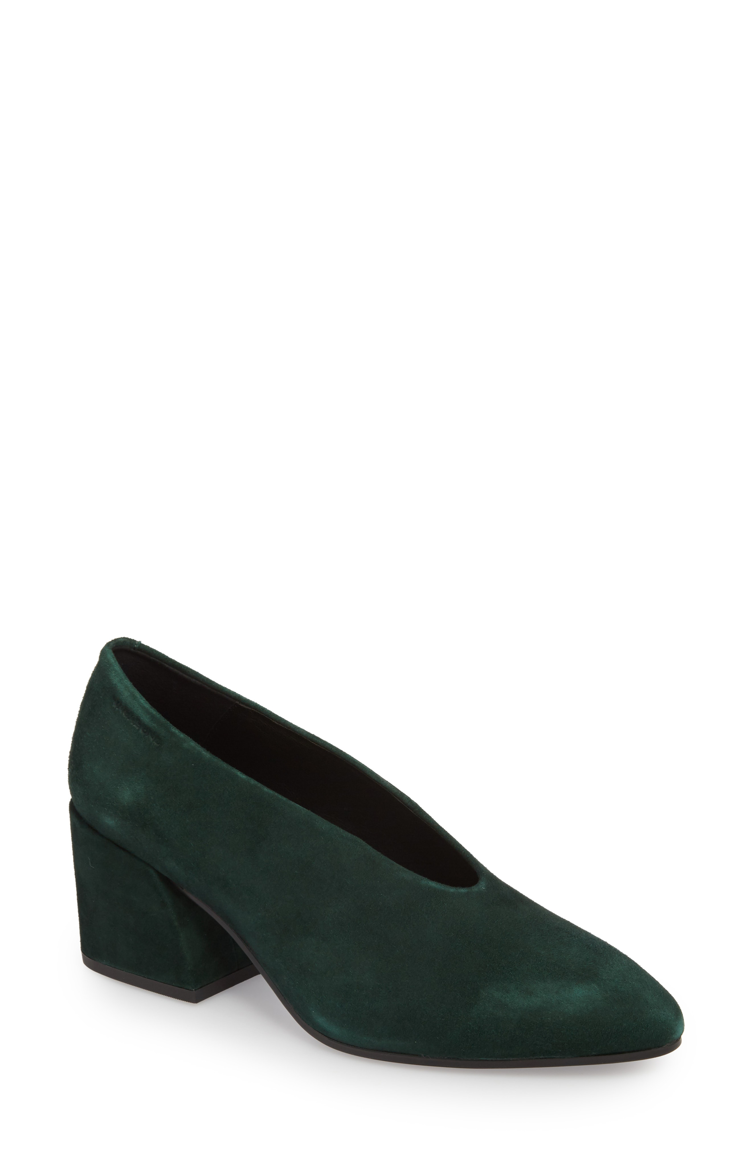 Vagabond Shoemakers Footwear Olivia Pump In Bottle Green Suede | ModeSens