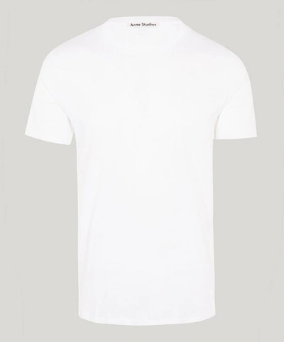 Shop Acne Studios Measure Basic Cotton T-shirt In White