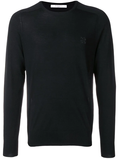 Shop Givenchy Classic Knit Sweater In Black