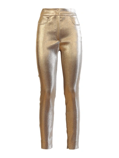 Shop Dolce & Gabbana Skinny Trousers In Oro