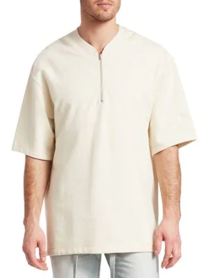 fear of god half zip henley