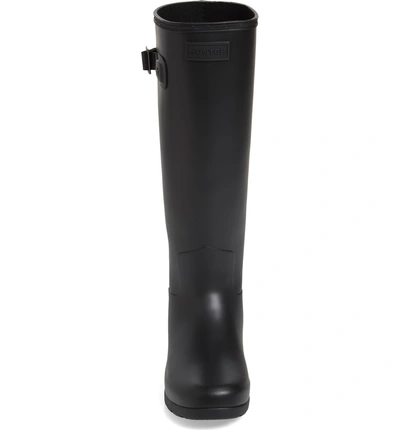 Shop Hunter Original Refined Waterproof Rain Boot In Black Regular