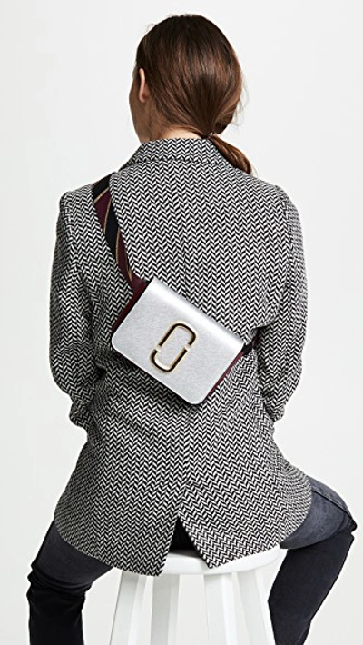 Shop Marc Jacobs M / L Hip Shot Convertible Belt Bag In Silver