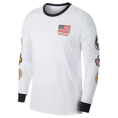 Nike Men's Pg 3 X Nasa Long-sleeve T-shirt, White | ModeSens