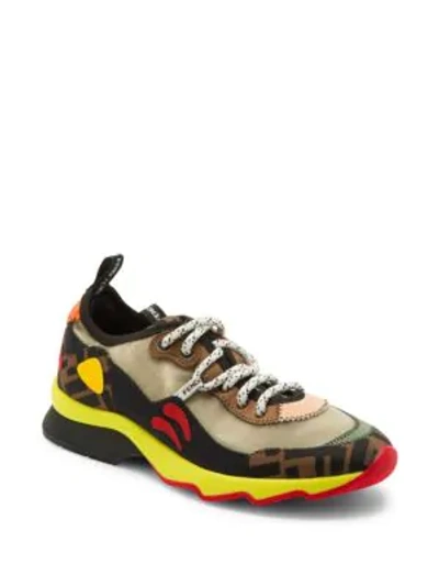 Shop Fendi Women's Ffreedom Technical Mesh Sneakers In Multi