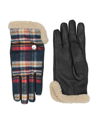 Shop Dsquared2 Gloves In Dark Blue