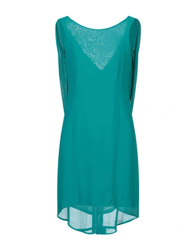 Shop Aniye By Woman Short Dress Deep Jade Size S Viscose In Green