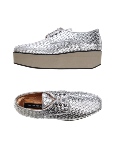 Shop Alexander Smith Laced Shoes In Silver