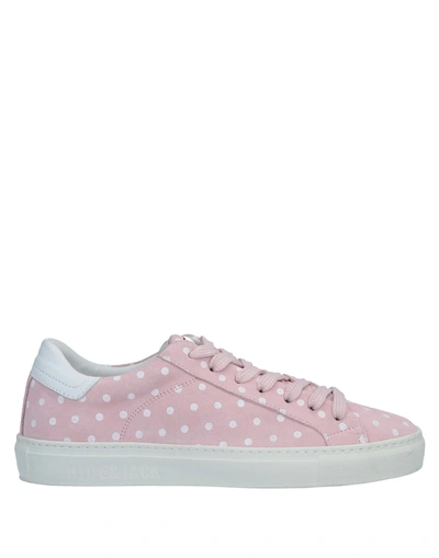 Hide & Jack Polka Dot Trainers In Pink