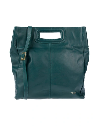 Shop Avenue 67 Handbags In Dark Green