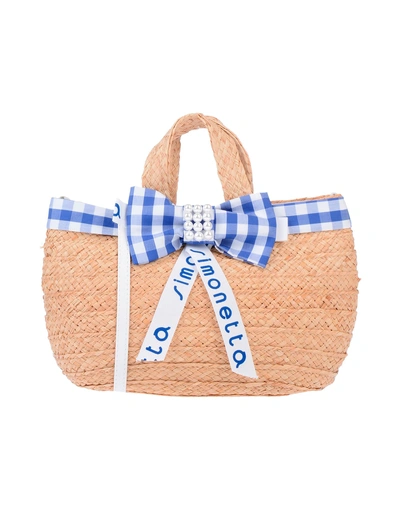 Shop Simonetta Handbags In Azure