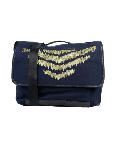 Shop Emporio Armani Cross-body Bags In Blue