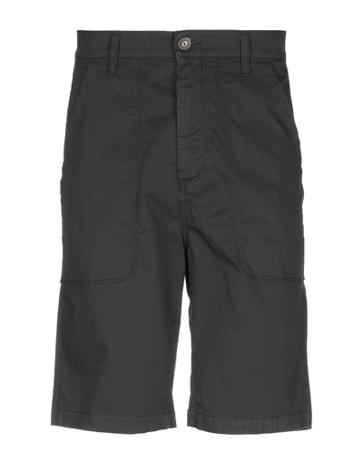 Shop Dirk Bikkembergs Man Shorts & Bermuda Shorts Black Size 29 Cotton, Elastane