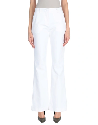 Shop Vionnet Casual Pants In White