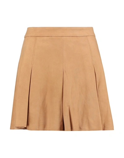 Shop Alice And Olivia Mini Skirt In Camel