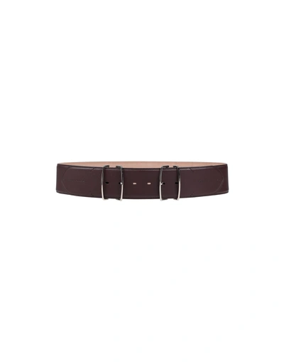 Shop Bally High-waist Belt In Dark Brown