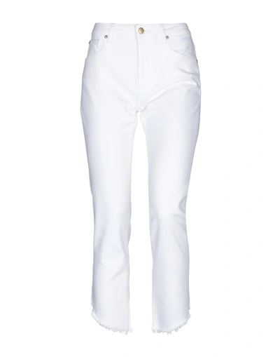 Shop Acynetic Denim Pants In White