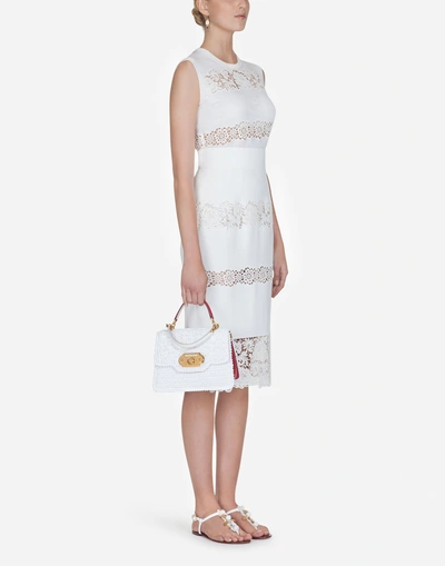 Shop Dolce & Gabbana Cady Skirt In White