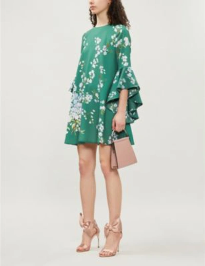 Ted baker shop waterfall sleeve dress
