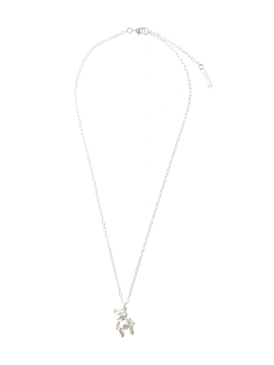 Shop Ambush Teddy Bear Pendant Necklace - Silver