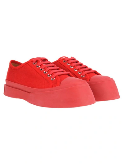 Shop Marni Sneaker Rubber Point In China Red