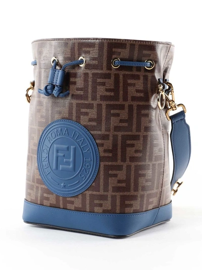 Shop Fendi Mon Tresor Bucket Bag In 5au Mogano+iris