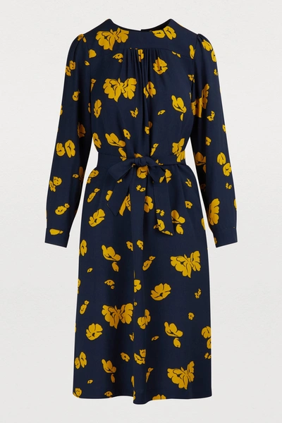 Shop A.p.c. June Dress In Marine