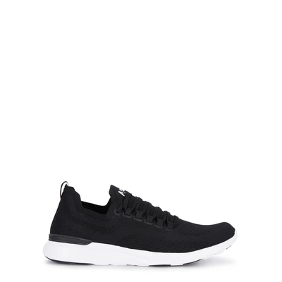 Shop Apl Athletic Propulsion Labs Techloom Breeze Black Knitted Sneakers