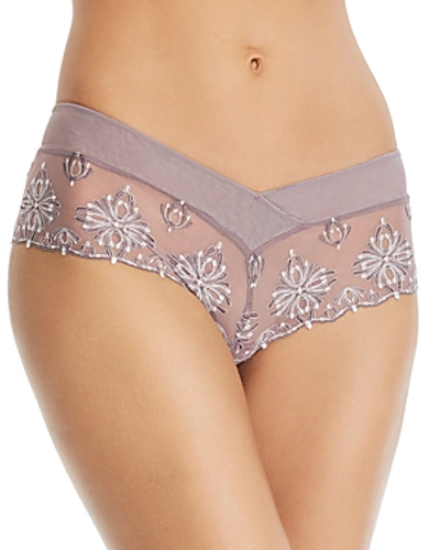 Shop Chantelle Champs-elysees Lace Hipster In Stardust