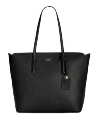 Shop Kate Spade New York Margaux Large Tote In Black/gold