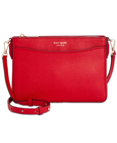 Shop Kate Spade New York Margaux Crossbody In Hot Chili/gold