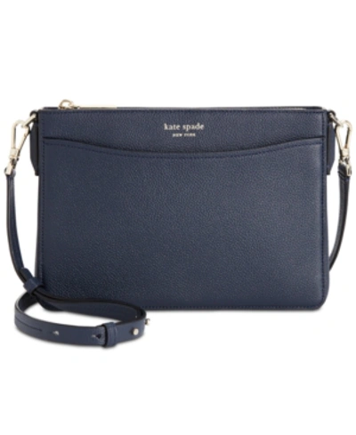 Shop Kate Spade New York Margaux Crossbody In Blazer Blue/gold