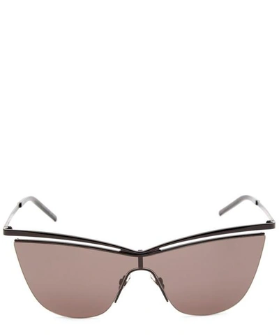 Shop Saint Laurent Metal Cat-eye Sunglasses