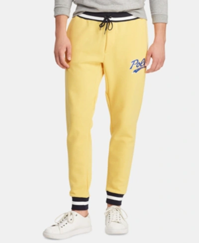 Polo Ralph Lauren Men's Double-knit Graphic Jogger Pants, Created For  Macy's In Chrome Yellow | ModeSens