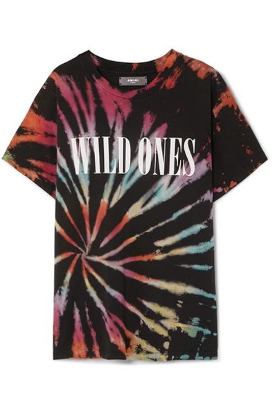 Shop Amiri Wild Ones Printed Tie-dyed Cotton-jersey T-shirt