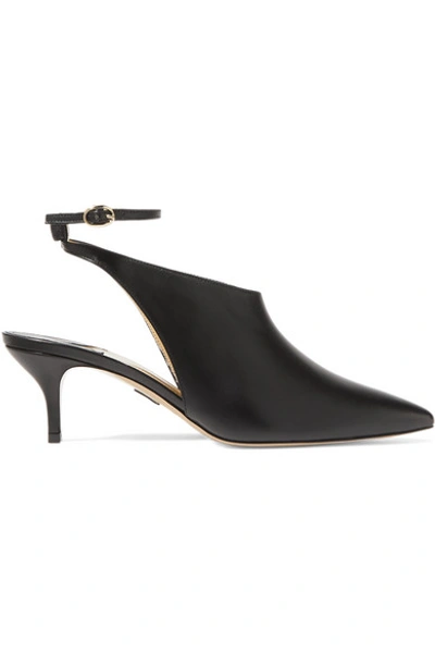 Shop Paul Andrew Bombastic Leather Slingback Pumps In Black
