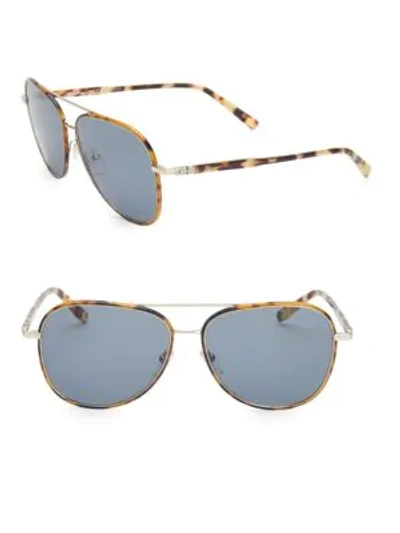 Shop Ferragamo Classic 60mm Aviator Sunglasses In Brown