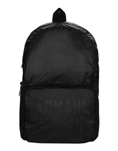 Shop Armani Jeans Backpack & Fanny Pack In Black