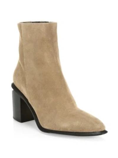 Shop Alexander Wang Anna Suede Ankle Boots In Sand