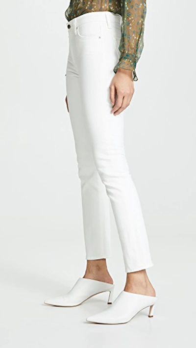Shop Ag Mari Slim Straight Jeans In 1 Year Tonal White