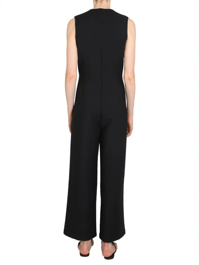 Shop Tory Burch Overalls With Ruches In Nero